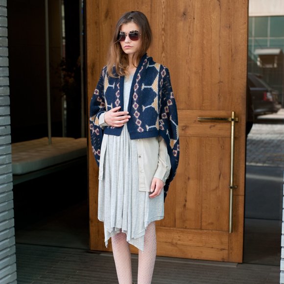 NWT CUT25 BY YIGAL AZROUEL Grey Asymmetrical Drape Sleeveless Dress Size L $295 - Picture 11 of 15